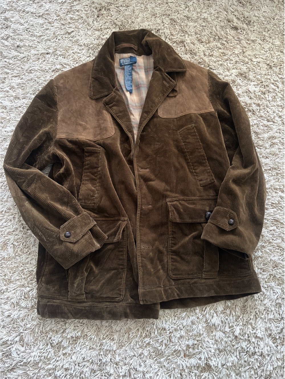 Polo by Ralph Lauren vintage Brown Corduroy and Suede Jacket